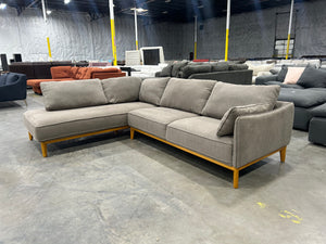 Macy’s 113” Jollene 2-Pc Fabric Sectional (Slate Gray)