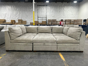 Thomasville Tisdale 6-Piece Modular Sectional w/Storage Ottoman (Taupe)
