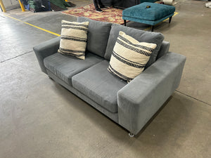 BoConcept Indivi 2-Seat Danish Sofa (Stone Gray)