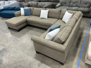 Jonathan Louis Taupe U-Shaped Sectional