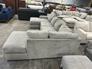 Large Gray U-Shaped Sectional