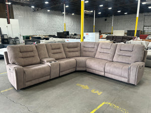 *New* Barcalounger Carmelo Fabric Power Sectional