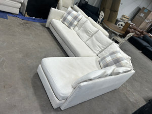 West Elm 2-Pc Serene Chaise Sectional (Natural)