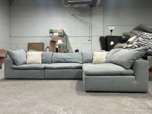 4-Pc Modular Light Gray Cloud Sectional