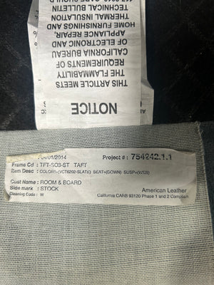 Room & Board Blue Velvet Taft Sofa (by American Leather)