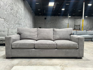 Crate & Barrel 88” Axis Sofa (Nickel)