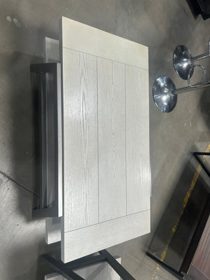 Contemporary Light Gray Wood Coffee Table/End Table Set