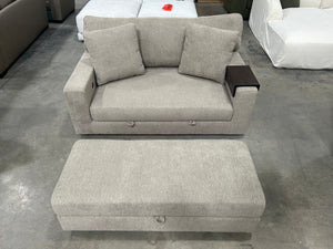 Thomasville Gilroy Oversized Storage Chair w/Storage Ottoman