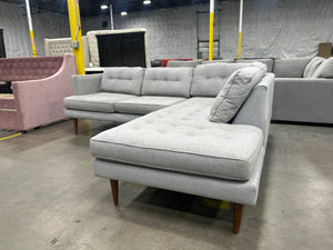 West Elm Peggy Mid-Century Chaise Sectional