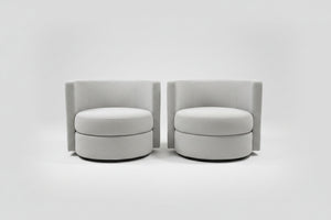 Davos 2-Pack Fabric Chairs - Gray