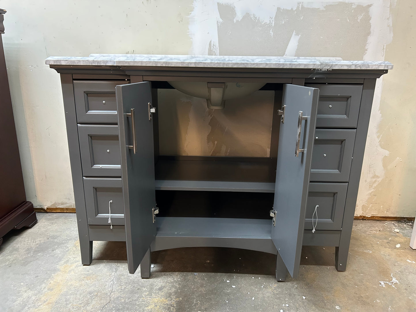 Luz 48” Gray Bathroom Vanity