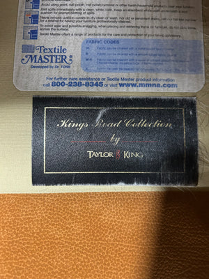 Contemporary Burnt Orange Chaise Sectional