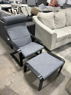 IKEA Patio Chair w/Ottoman