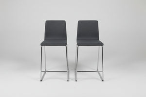 Contemporary Dark Gray Counter Stools