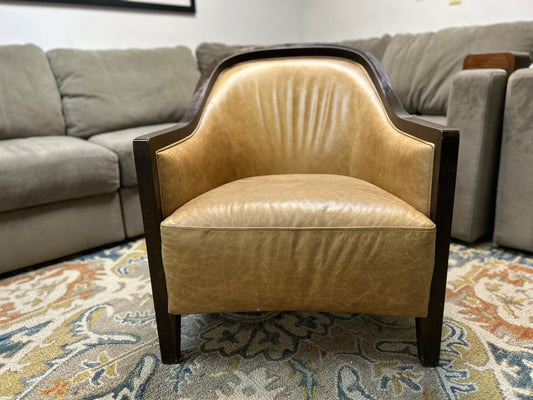 Tan Top-Grain Leather Arhaus Chair