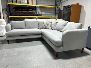 Ravine Home Light Blue MCM Corner Sectional