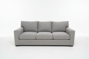Crate & Barrel 88” Axis Sofa (Nickel)