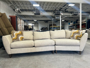 La-Z-Boy Taupe Cuddler Chaise Sectional