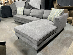 Living Spaces Gray Aries II Chaise Sectional
