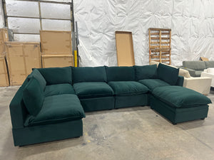Albany Park Kova Modular U-Shape Sectional (Dark Teal)