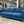 90'' Blue MCM Sofa