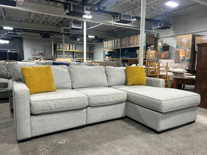 Jonathan Louis 3-Pc Modular Light Gray Chaise Sectional