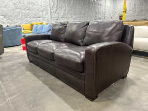Dreamliner Top-Grain Leather Queen Sleeper Sofa