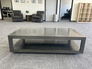 Restoration Hardware LaSalle Metal-Wrapped Coffee Table