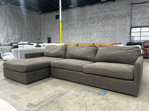 American Signature 2-Pc Gray Jasper Chaise Sectional