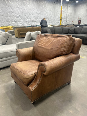 Leather Master Full-Grain Leather Arm Chair