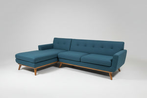 Modway Engage Teal MCM Chaise Sectional