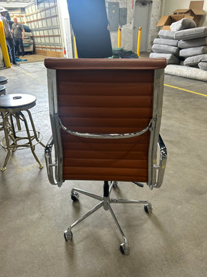 Cognac Tan Leather Office Chair