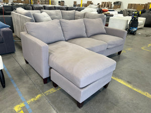 World Market Taupe Reversible Chaise Sectional