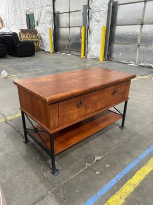 Wood & Metal Industrial Coffee Table