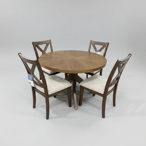 Bayside Furnishings Lathan 48” Round Dining Table & Chair Set
