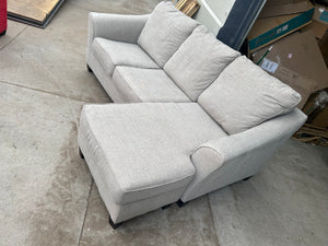 Light Gray Reversible Chaise Sofa