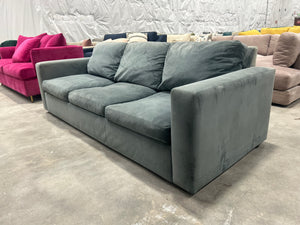 Room & Board Blue Velvet Taft Sofa (by American Leather)