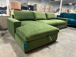 BRAND-NEW Joybird Holt Sectional w/Storage Chaise (Royale Forest)