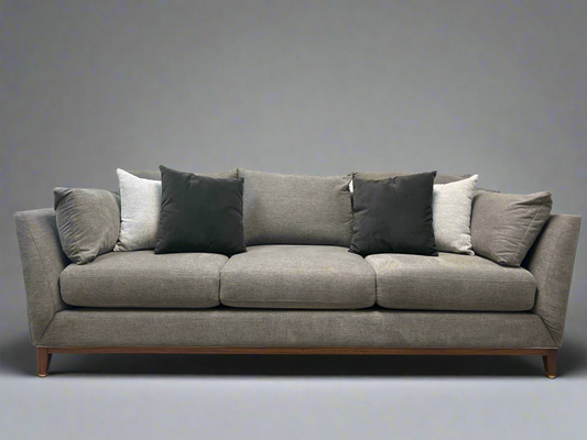 Scandinavian Designs Gray Walnut Wood Taylor Sofa