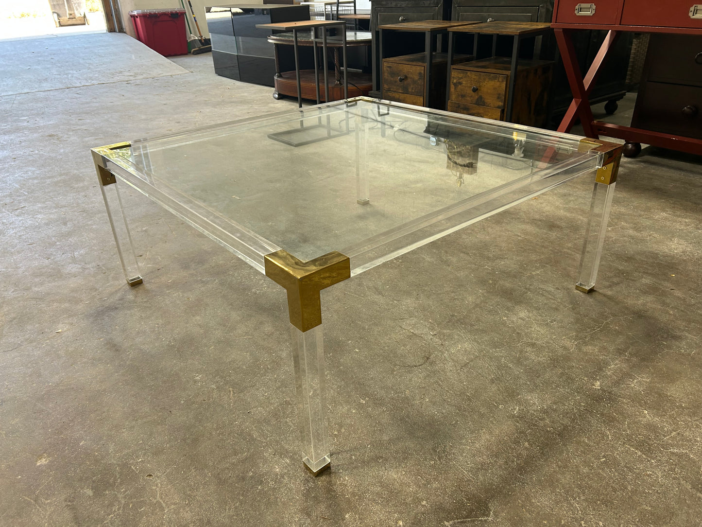 Glass & Acrylic Sentry Coffee Table