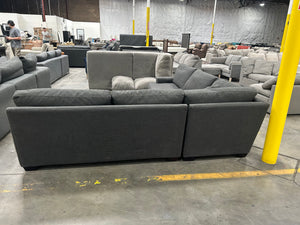 Z Gallerie Dark Gray L-Shaped Sectional