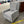 Tufted Light Gray Fabric Glider Chair