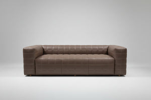 *Brand-New* Moe’s Home Callan Leather Dark Brown Sofa
