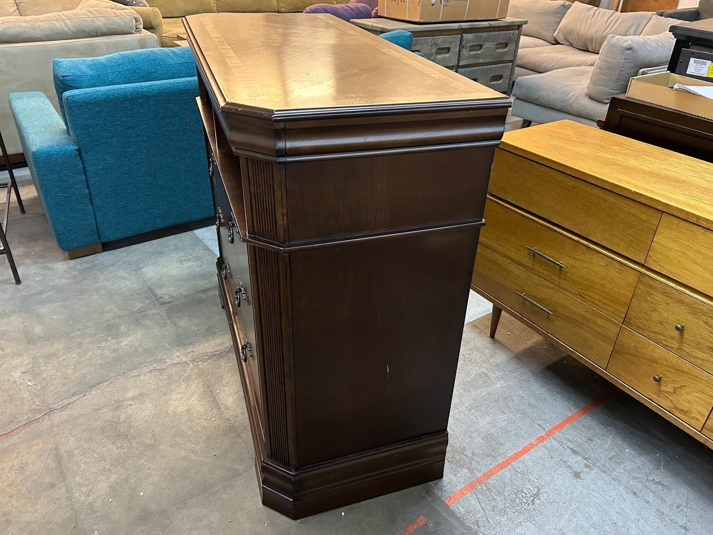 Classic Brown Wooden Dresser