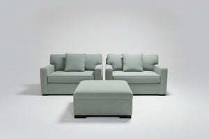 Jonathan Louis Aqua Oversized Sleeper Chair Set