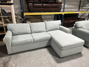 Jonathan Louis Turquoise Reversible Chaise Sectional