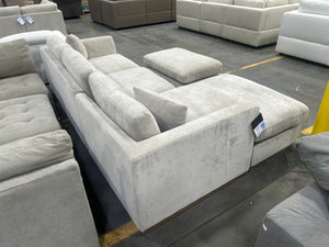*New* Henredon Caley Reversible Sofa Chaise w/Ottoman