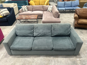 Room & Board Blue Velvet Taft Sofa (by American Leather)