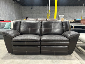 La-Z-Boy Leather Recliner Sofa (Espresso)