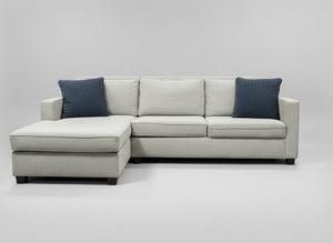 West Elm Light Gray 2-Pc Henry Sectional